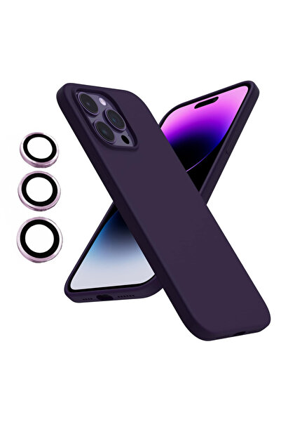 Deilmi iPhone 13 Pro Max Kılıf Kamera Lensli Lansman Silikon Kapak