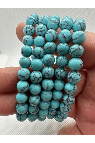 grs oyuncak Natural Turquoise 8mm Bracelet 1 Piece