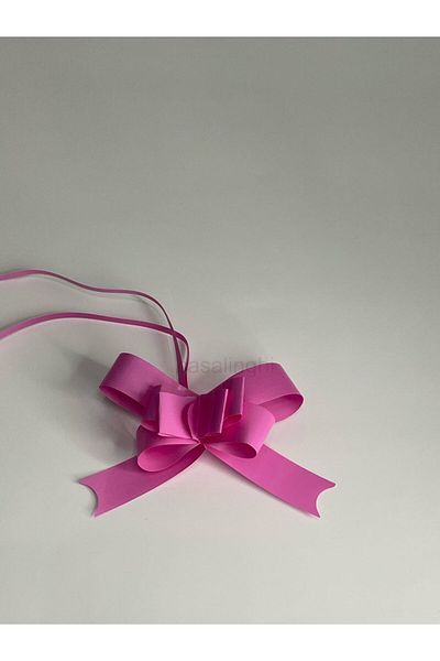 bisaccia 10Pcs 20mm (2 cm) Pink Color Pull Bow Ornament Pink Gift Gift Package Ornament