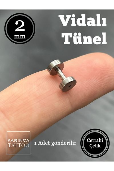 Karınca Piercing Standard 2 Mm Ear Tunnel Piercing (Smallest)