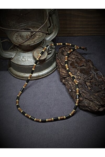 Takı By Erk EL YAPIMI - ÖZEL TASARIM, AHŞAP, CAM BONCUKLU BOHEM KOLYE