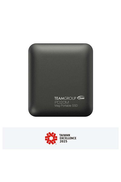 TEAM Pd20m 1 تيرابايت Mag Portable SSD رمادي 2000/2000 ميجابايت/ثانية (TPSEG2001T0C108)