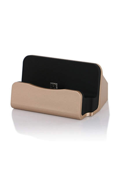 NoTech Micro Usb Universal Masaüstü Şarj Aleti Dock Gold