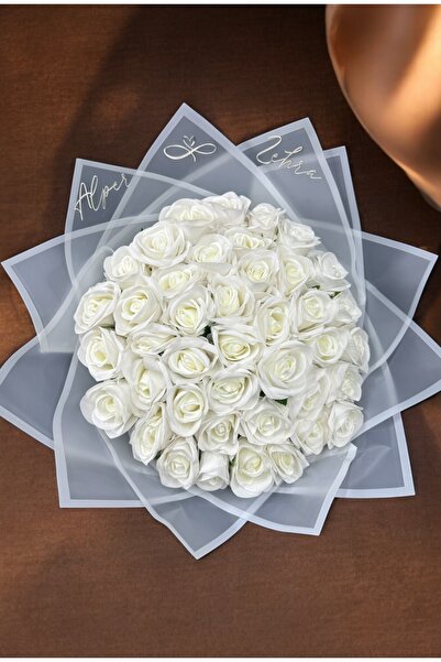 Cyz Home Hollow Beyaz 41 Gül Kız İsteme Çiçeği Buketi