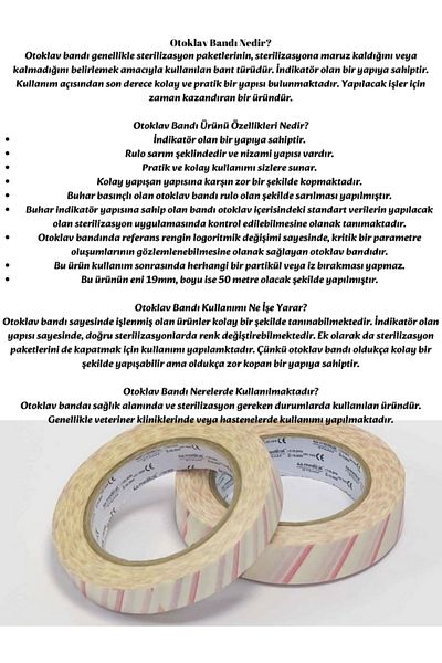 MEDİKAL شريط التعرض للتعقيم بالبخار لشريط الأوتوكلاف