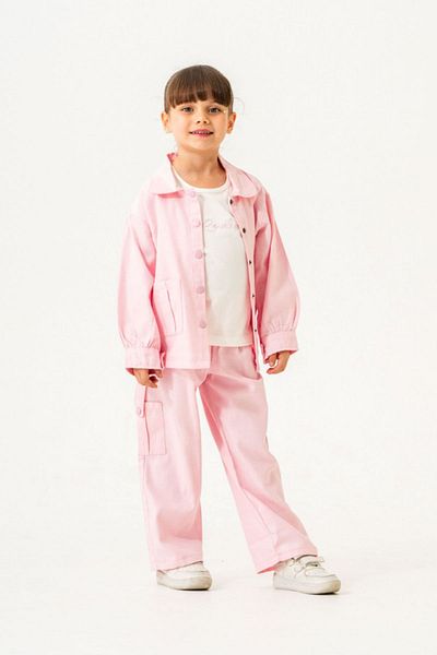 HAUSEkids 6-9 Years Old Miami Cotto Girl's 3-Piece Set -Candy Pink