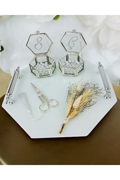 CyzHome Unity Octagonal White Engagement Tray