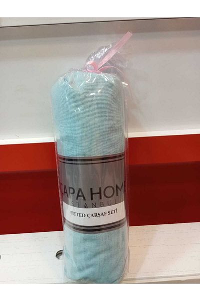 Çapa Home شخص واحد - طقم شورت مرن مع وسادة وسادة مسطحة هدية 100x200