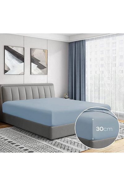 GERCELLA 100% Cotton (Cotton) 150X240 Single Black Flat Sheet
