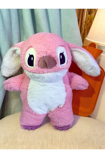 PoppyPlays Pink Stitch Hot Water Bag Plush - the Cuteness of Warmth, Valentine's Day and Christmas Gift