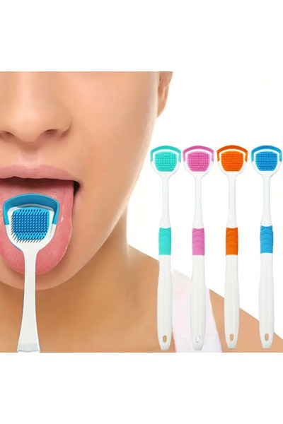 Butik Dil Temizleyici Ağız Kokusu Azaltıcı Oral Bakım Fırçası Dil Fırçası
