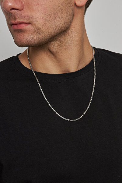 Ventino Silver 2,5mm Kral Yuvarlak 925 Ayar Gümüş Erkek Zincir Kolye Vek-317360