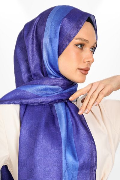 hijabchi Trend Monogram Shawl - Seria Specială - Noua Colecție - Noua Colecție - Seria Specială