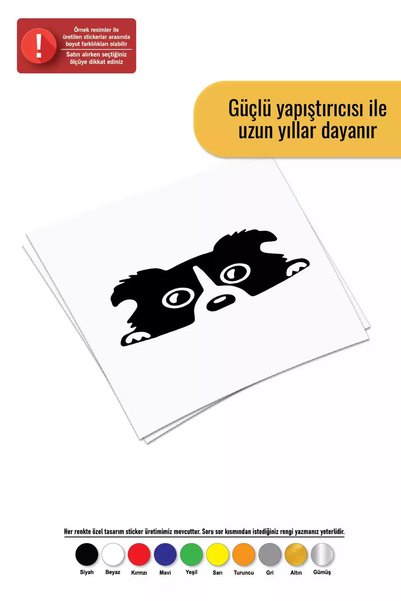 Generic Brand Dog Facing Through Glass Sticker Auto Motor Laptop Wall Foil St...