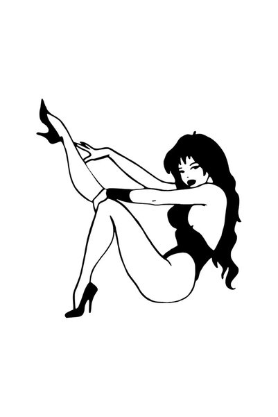 Generic Brand Dancer Woman - Car, Car, Laptop, Wall Compatible Sticker 25*27 cm