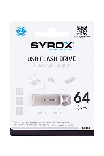 Syrox Um64 64Gb Metal Flash Memory