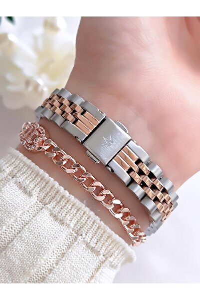 Wesse 3 Atm Water Resistant Calendar Steel Band Women's Wrist Watch Bracelet - Bw. 113404 .Y3