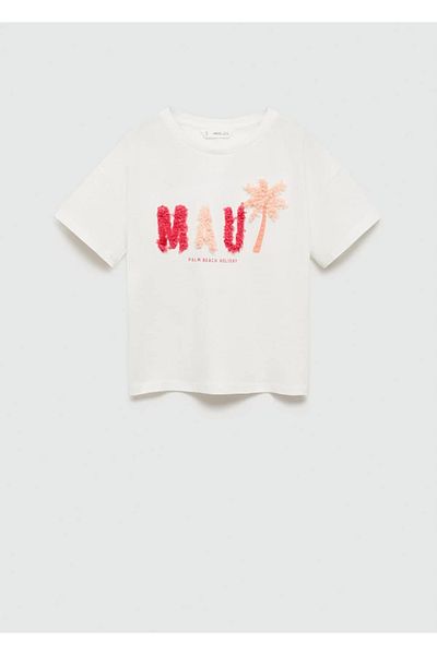 MANGO Kids Βαμβακερό μπλουζάκι με σχέδια