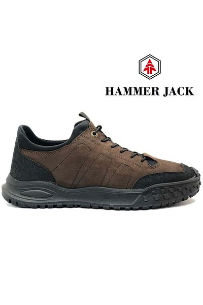 Hammer Jack Henley 102-24805-m Γνήσιο δέρμα Ανδρικά παπούτσια casual - Καφέ