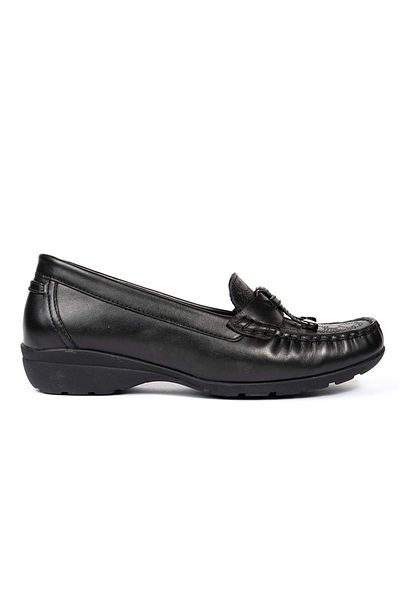 Greyder 25593 Zn Pantofi de damă casual confort din piele NEGRU