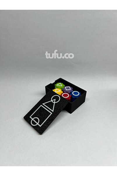tufu.co Squid Game Oyun 5 Taş Seti Kutulu - Beştaş Oyuncak Renkli Taş Gonggi Kalamar Oyun
