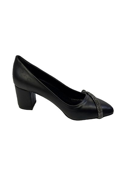 KAFKASLAR AYAKKABI Kafkaslar 5 cm Heeled Stone Large Size Women's Shoes