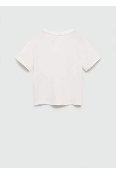 MANGO Kids Βαμβακερό μπλουζάκι με σχέδια