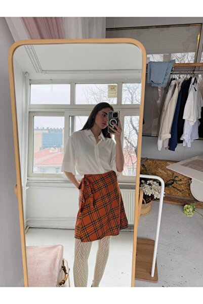 Retrobird Відкрита черепично-кольорова жіноча міні-спідниця з розрізом