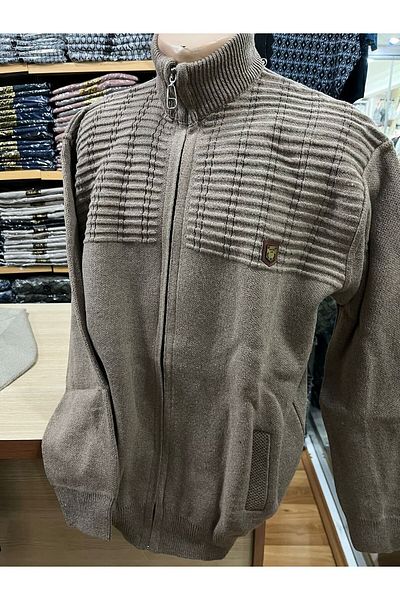 TCR Men's Knitwear Zippered Pocket Cardigan