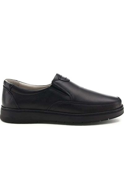 Polaris 102622   Μαύρα Orthopedic Casual Ανδρικά Παπούτσια - 5 Point Inner Outer Leather