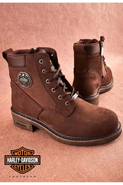 Harley Davidson 025G100128 Jim Deri Unisex Bot KAHVE-NUBUK