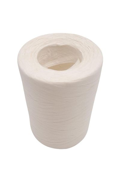 Nusrat Bilişim 100 g Imported Bamboo - Natural Soft Raffia White Bag Accessory No:D01
