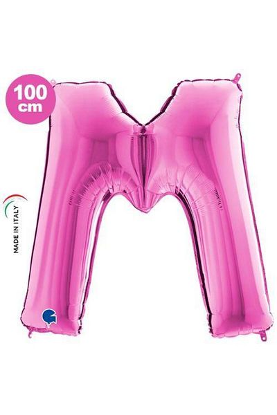 Parti Dükkanım M - Letter Foil Balloon Pink (100 cm)