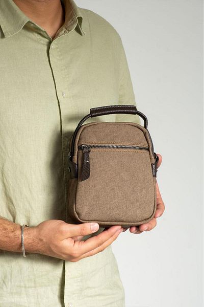 Baginn Ανδρική τσάντα Messenger Τσάντα ώμου χειρός 18*12 εκ. Τσάντα χιαστί Mega Bag Πανί καμβά
