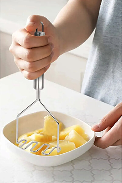 Genel Markalar Lüks Paslanmaz Çelik Patates Ezici Patates Ezici Püre Yapıcı 24 Cm
