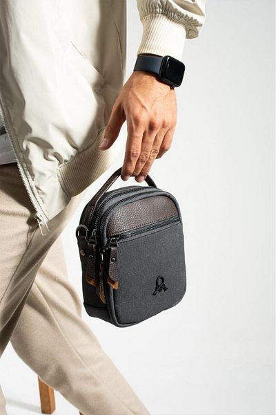 Baginn Ανδρική τσάντα ώμου Χειροκίνητη 18*12 εκ. Σταυρός ιμάντας Messenger Τσάντα Mega Bag Πανί καμβά