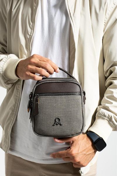 Baginn Ανδρική τσάντα ώμου Χειροκίνητη 18*12 εκ. Σταυρός ιμάντας Messenger Τσάντα Mega Bag Πανί καμβά
