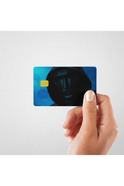 Huggy Craft Squid Game Özel Seri Kart Kaplama Sticker Set 4'lü ( Yüksek Kalite )