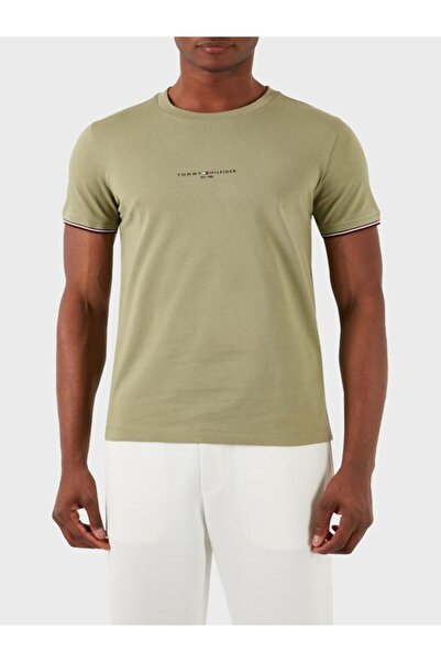 Tommy Hilfiger TIPPED CUFF LOGO REGULAR SLIM FIT T-SHIRT