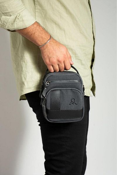 Baginn Ανδρική τσάντα Messenger Τσάντα ώμου χειρός 18*12 εκ. Τσάντα χιαστί Mega Bag Πανί καμβά