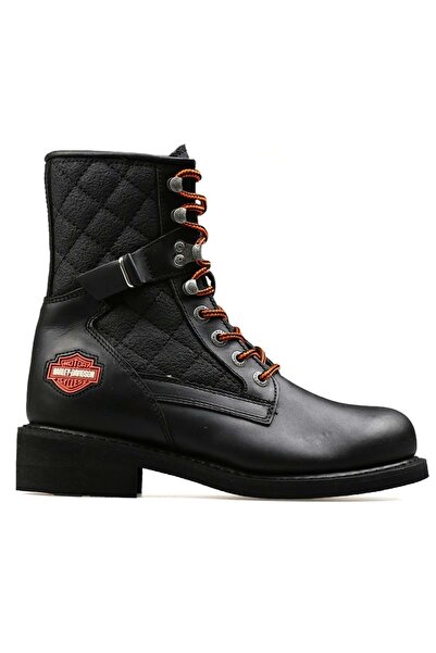 Harley Davidson 025G100078 New Worker Deri Postal Kadın Bot SİYAH-CİLT
