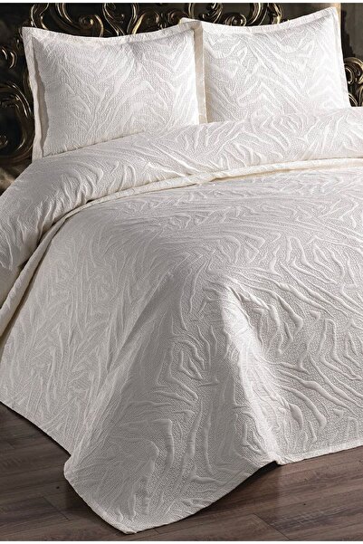 Bikaya Home Double 3-Piece Gelatinde Microfiber Bedspread Set - 235X250 cm