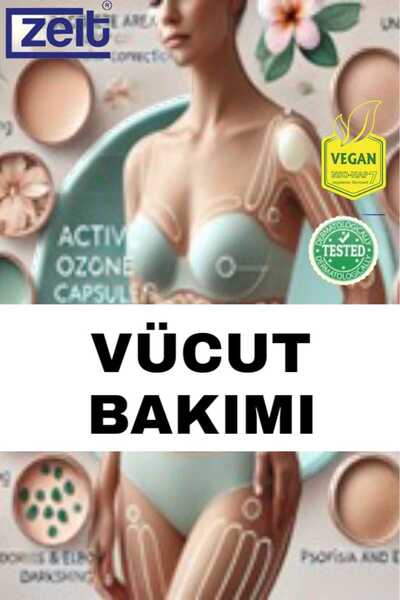 ZEİT OZON Ozonlu Vücut Bakımı Sedefe Egzemaya Yaraya Mantara Cilt Kararmalarına Destek Ozon Kapsülleri 24Lü