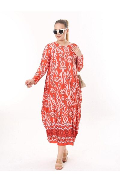 özle fashion Women's Plus Size Bohemian Dress