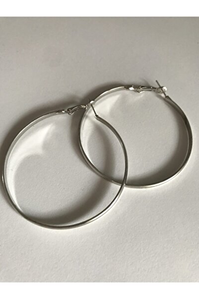 MODAMAYS Gümüş Büyük Halka Küpe