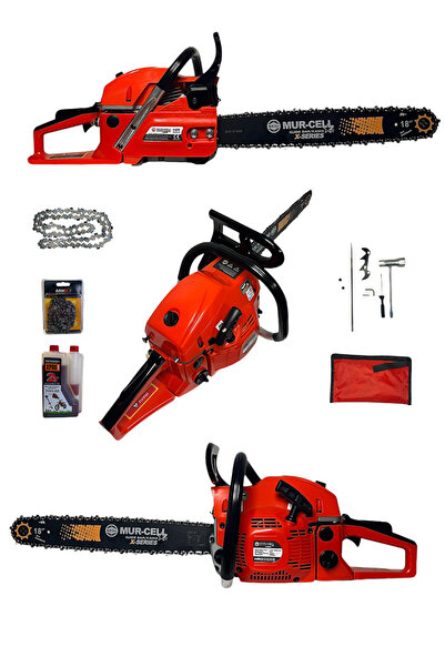 Hanswerk Benzinli Testere 58cc 45cm Pala Ağaç Odun Dal Kesme Makinesi Motorlu...