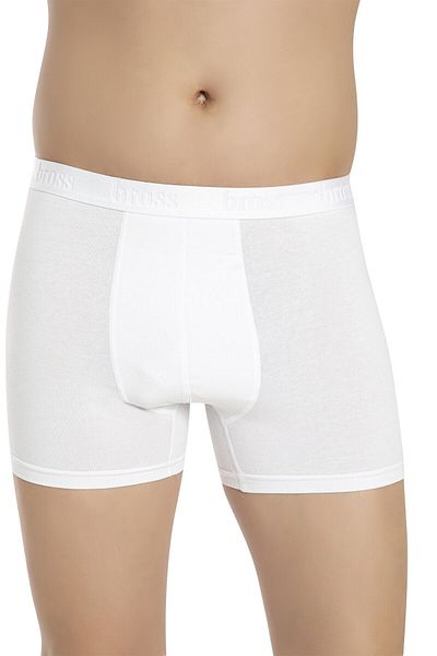 Bross Ανδρικά μποξεράκια 1000 2 Pack Lycra White