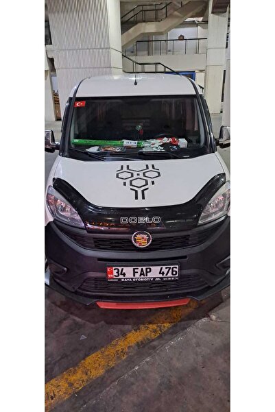 Vlotho STİCKERLI Fiat Doblo Kaput Rüzgarlığı Parlak Siyah 2015 VE SONRAKİ MOD...