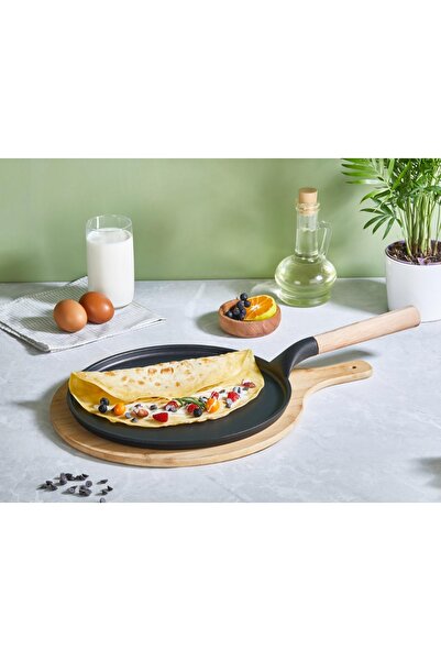 FALEZ Black Line Döküm Krep Tava 28 Cm BLN3068