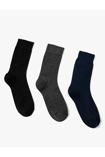 Koton Set de 3 șosete Socket Multicolor